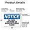 Signmission No Food Or Drinks On Manufacturing Floor, 18 in W x Rectangle, Aluminum OS-2PACK-NS-A-1218-L-14615 - alternate 3